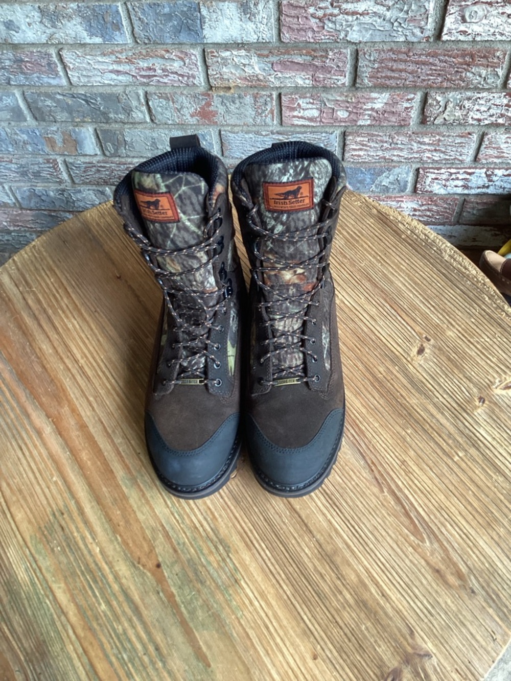 Irish Setter Brown and Camo Men's Hunting Boots